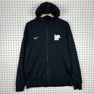 Nike Memphis Tiger Basketball Jacket Medium Penny 1 Cent Logo Black Warm Up Tech